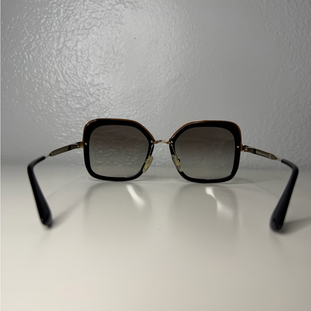 Prada Black and Gold Sunglasses - Picture 2 of 5